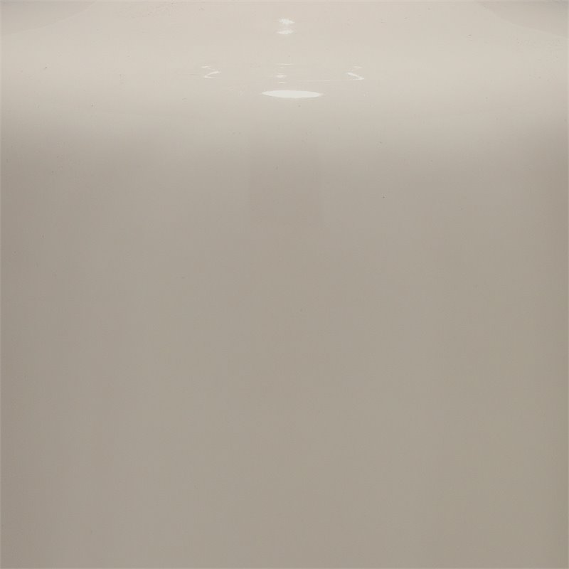 Eden Home 1-Light Transitional Glass Jar Table Lamp with Tapered Shade in Cream