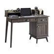 Eden Home Wood Writing/Computer Desk with Hutch in Smoke Oak
