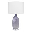 Eden Home Transitional Glass and Acrylic Table Lamp in Lavender Purple
