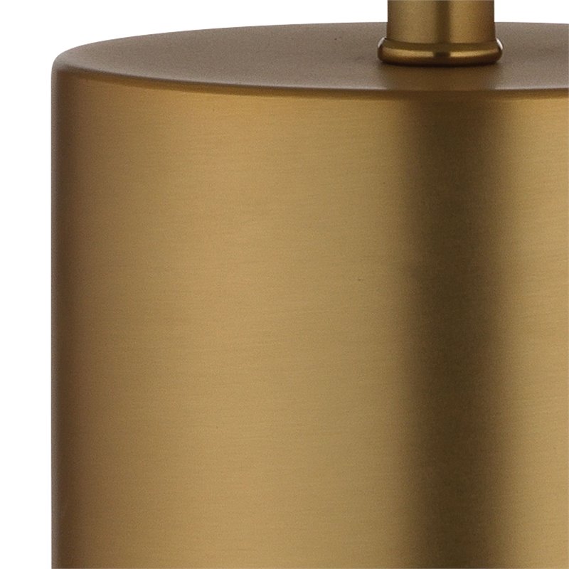 Eden Home Modern Iron Table Lamp with Geometric Shape in Antique Brass