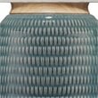 Eden Home 1-Light Transitional Ceramic Table Lamp with Linen Shade in Blue