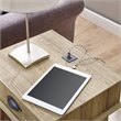Eden Home Wood End Table with Storage Drawer in Golden Oak
