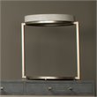 Eden Home Metal Ivory Side Table Round 23.5
