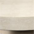 Eden Home Metal Ivory Side Table Round 23.5