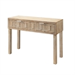 Eden Home 2-drawer Transitional Wood Console Table in Gray Washed