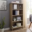 Eden Home 5-Tier Engineered Wood Bookcase in Golden Oak