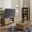 Eden Home 5-Tier Engineered Wood Bookcase in Golden Oak