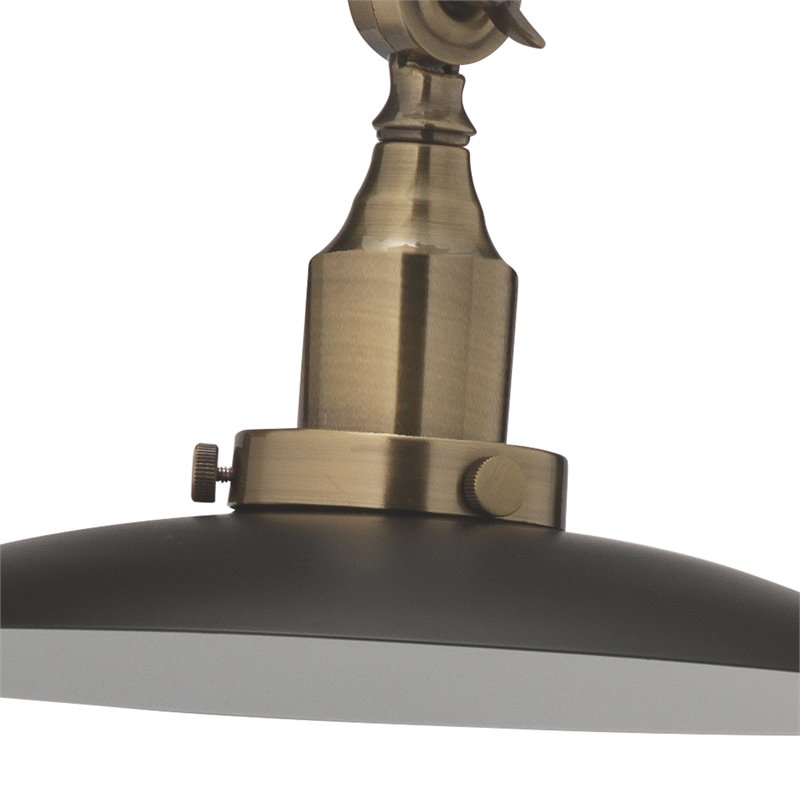 Eden Home 1-Light Modern Metal Floor Lamp with On/Off Floor Switch in Brass