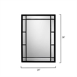 Eden Home Transitional Metal Extremely Versatile Grid Mirror in Black