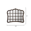 Eden Home Elegant and Rustic Wood Window Mirror in Dark Brown