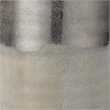 Eden Home 1-Light Transitional Ceramic Table Lamp with Linen Shade in Silver