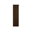 Eden Home Contemporary Wood Sectional Corner Wardrobe Closet in Brown