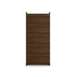 Eden Home Contemporary Wood Sectional Corner Wardrobe Closet in Brown