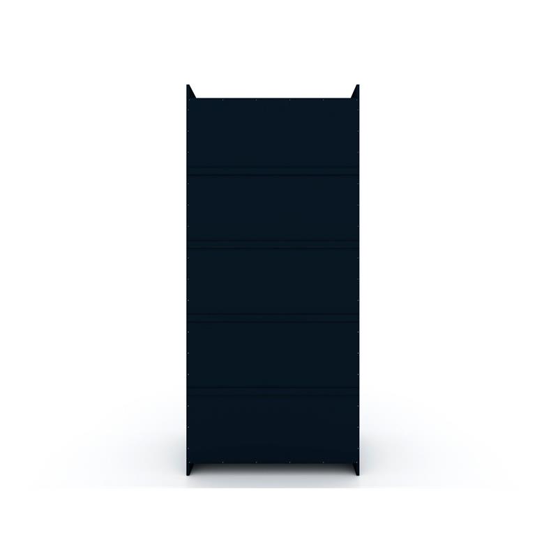 Eden Home 2-Piece Contemporary Wood Wardrobe Closet Set in Tatiana Midnight Blue