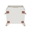 Eden Home 1-Drawer Transitional Engineered Wood Nightstand in Off White