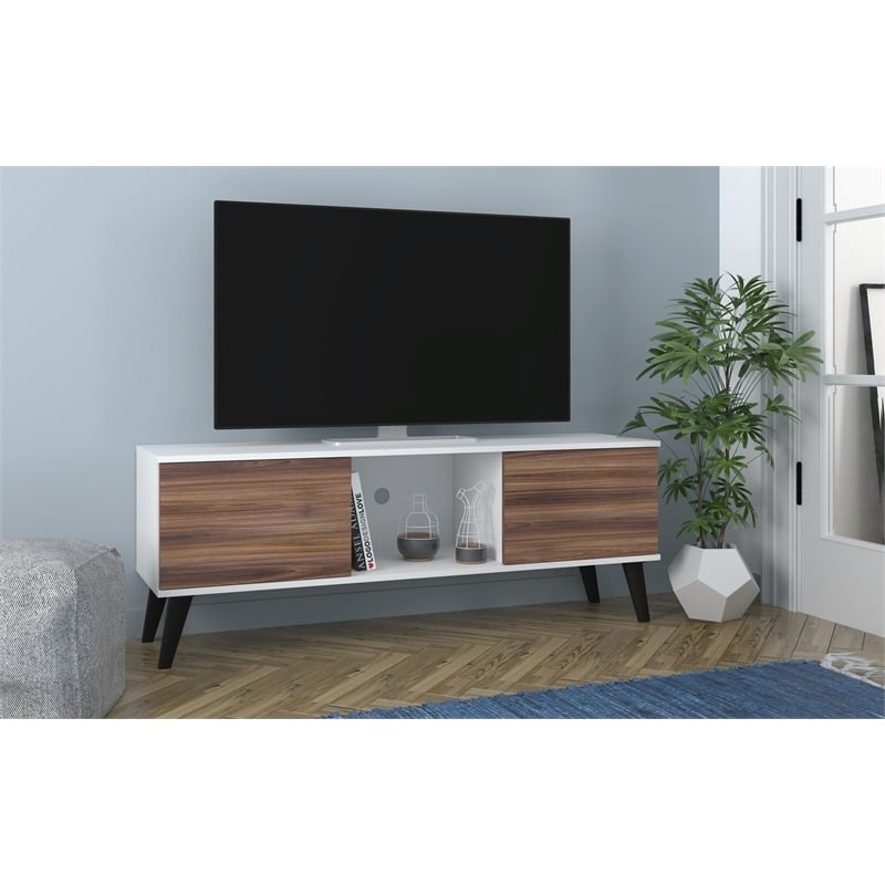 Eden Home Mid-Century Wood TV Stand for TVs up to 50