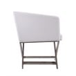 Eden Home Contemporary Faux Leather Accent Lounge Chair in White