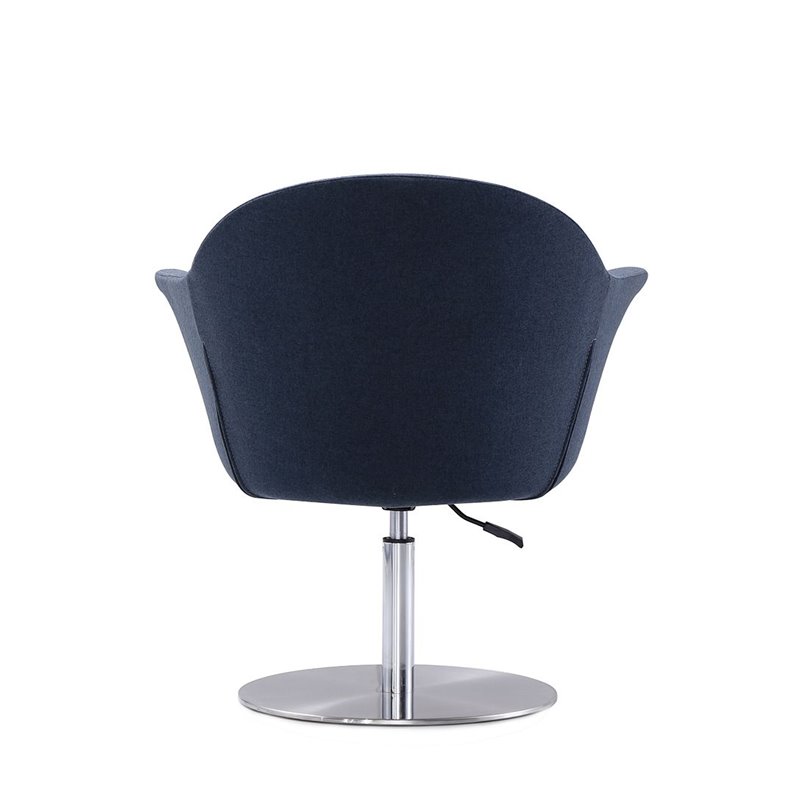 Eden Home Adjustable Height Fabric Accent Chair in Smokey Blue