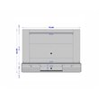Eden Home Contemporary Wood Entertainment Center for TVs up to 65