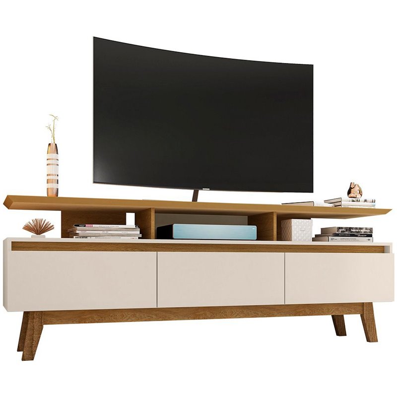 Eden Home Contemporary Wood TV Stand for TVs up to 65