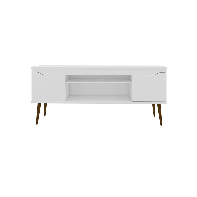 Eden Home 4 Shelves Mid-Century Wood TV Stand for TVs up to 60