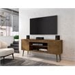 Eden Home 4 Shelves Mid-Century Wood TV Stand for TVs up to 60
