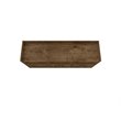 Eden Home 4-Shelf Mid-Century Wood Buffet Stand in Rustic Brown