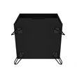 Eden Home 1-Drawer Contemporary Wood Nightstand in Black (Set of 2)