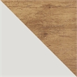 Eden Home 1-Drawer Contemporary Wood Nightstand in Off White/Natural (Set of 2)