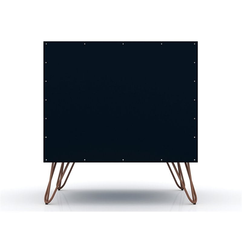 Eden Home 1-Drawer Contemporary Wood Nightstand in Blue (Set of 2)