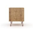 Eden Home 1-Drawer Contemporary Wood Nightstand in Gray (Set of 2)