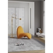 Eden Home Contemporary Fabric Accent Chair with 3 Legs in Yellow (Set of 2)