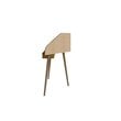 Eden Home Wood 2 PC Cubicle Section Desk Set in Rustic Brown and Yellow