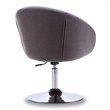 Eden Home Adjustable Height Modern Fabric Accent Chair in Gray (Set of 2)