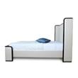 Eden Home Upholstered Modern Faux Leather Full Bed Frame in Cream