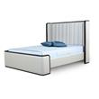 Eden Home Upholstered Modern Faux Leather Full Bed Frame in Cream