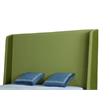 Eden Home Upholstered Modern Velvet Full Bed Frame in Green/Brown