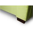 Eden Home Upholstered Modern Velvet Full Bed Frame in Green/Brown