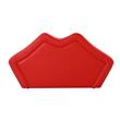Eden Home Lip-Shaped Modern Faux Leather 2-Seater Loveseat in Red