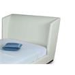 Eden Home Upholstered Contemporary Faux Leather Full Bed Frame in Cream