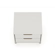 Eden Home 2-Drawer Contemporary Wood Nightstand in Off White/Natural (Set of 2)