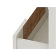 Eden Home 2-Drawer Modern Engineered Wood Nightstand in Off White