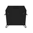 Eden Home 2-Drawer Contemporary Wood Nightstand in Black (Set of 2)
