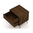 Eden Home 2-Drawer Contemporary Wood Nightstand in Brown (Set of 2)