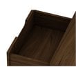 Eden Home 2-Drawer Contemporary Wood Nightstand in Brown (Set of 2)