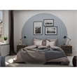 Eden Home 2-Drawer Modern Wood Nightstand in Gray (Set of 2)