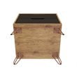 Eden Home 2-Drawer Modern Wood Nightstand in Gray (Set of 2)