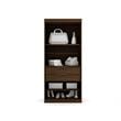 Eden Home 2-Piece Contemporary Wood Open Sectional Closet Set in Brown
