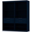 Eden Home 2-Piece Contemporary Wood Open Sectional Closet Set in Midnight Blue