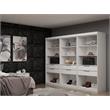 Eden Home 3-Piece Contemporary Wood Open Sectional Closet Set in White